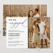 Fotokalligrafie We zijn een Engaged Engagement Par Kaart (Voorkant / Achterkant)