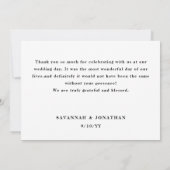 Fotokalligrafie Weddenschap Bedankkaart (Achterkant)