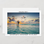 Fotokalligrafie Weddenschap Bedankkaart (Voorkant / Achterkant)