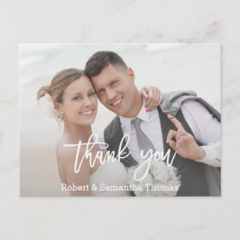 Fotokalligrafie Weddenschap Bedankt Briefkaart