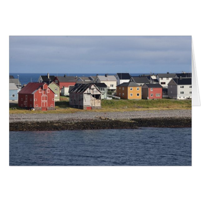 Fotokarte Häuser in Vardø (Voorkant Horizontaal)