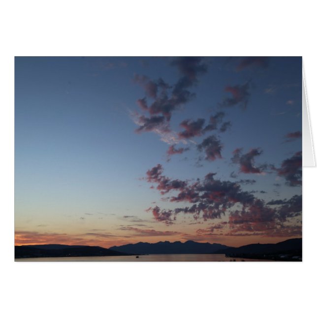 Fotokarte Mitternacht in Tromsø (Voorkant Horizontaal)