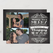 Fotokarton -  kerstfeest feestdagenkaart (Voorkant / Achterkant)