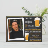 Fotokasten en uitnodiging Adult jarig (Staand voorkant)