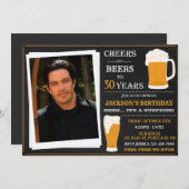 Fotokasten en uitnodiging Adult jarig (Voorkant / Achterkant)