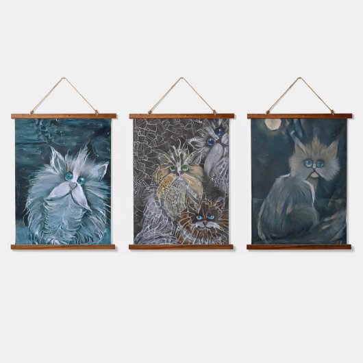 Fotokat-Collectie Hangend Wandkleed (Driedubbel)