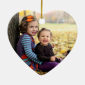 Fotokeepaardversiering Keramisch Ornament (Achterkant)