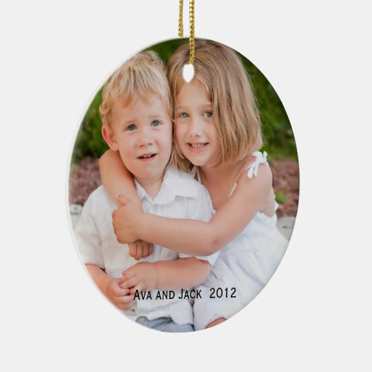 Fotokeepaardversiering Keramisch Ornament (Rechts)