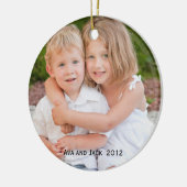 Fotokeepaardversiering Keramisch Ornament (Links)