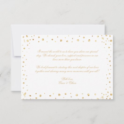 Fotokerstbruiloft Bedankkaart (Achterkant)