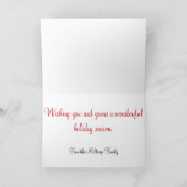 Fotokerstfeest Feestdagen Kaart (Binnen)