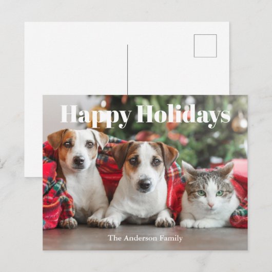 Fotokerstfeest Feestdagenkaart (Voorkant / Achterkant)