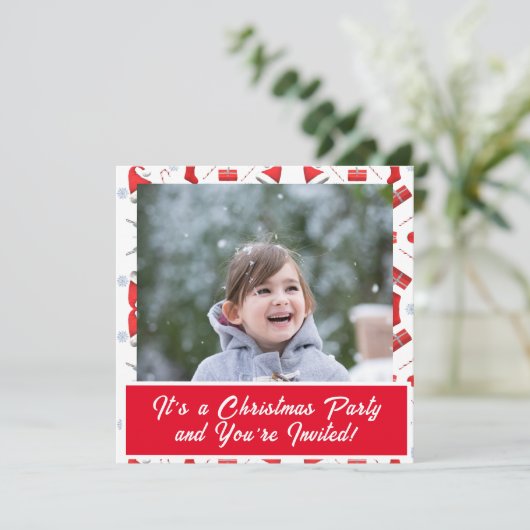 Fotokerstfeest Kaart (Staand voorkant)