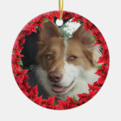 Fotokerstfeest Keramisch Ornament (Voorkant)