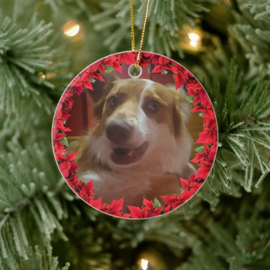Fotokerstfeest Keramisch Ornament (Boom)