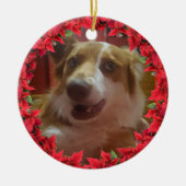 Fotokerstfeest Keramisch Ornament (Voorkant)