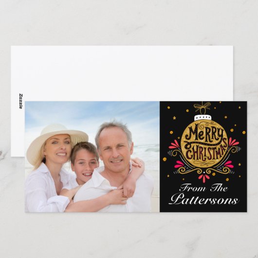 Fotokerstkaart Feestdagenkaart (Voorkant / Achterkant)