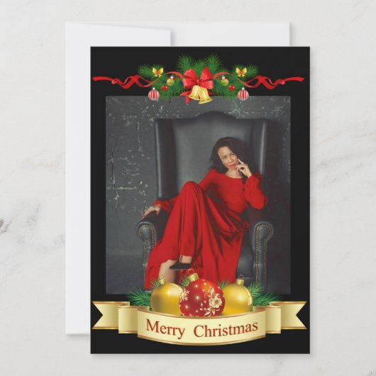 Fotokerstkaart Feestdagenkaart (Voorkant)