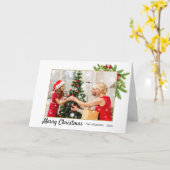 Fotokerstkaart Kaart (Gele Bloem)