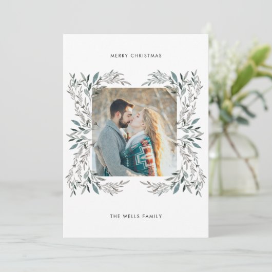 Fotokerstkaart Kaart (Staand voorkant)