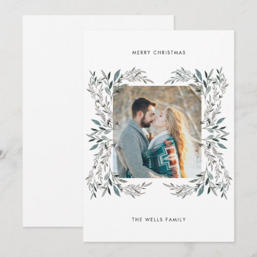 Fotokerstkaart Kaart (Voorkant / Achterkant)