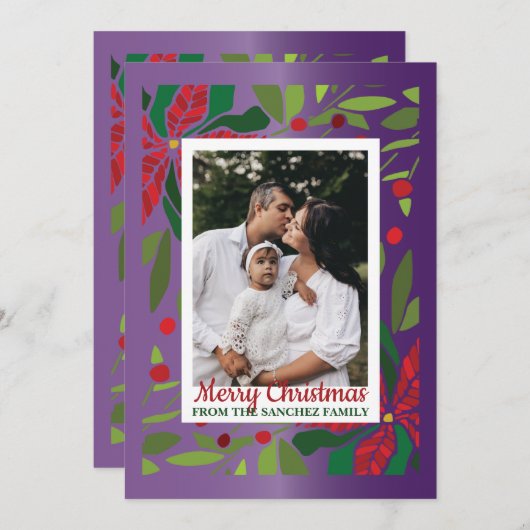 Fotokerstkaart Kaart (Voorkant / Achterkant)