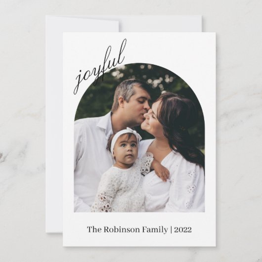 Fotokerstkaart | Moderne vakantiefotokaart Kaart (Voorkant)