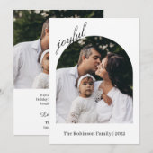 Fotokerstkaart | Moderne vakantiefotokaart Kaart (Voorkant / Achterkant)