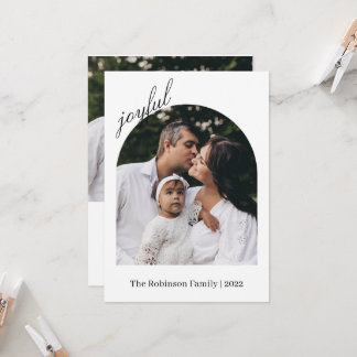 Fotokerstkaart | Moderne vakantiefotokaart Kaart