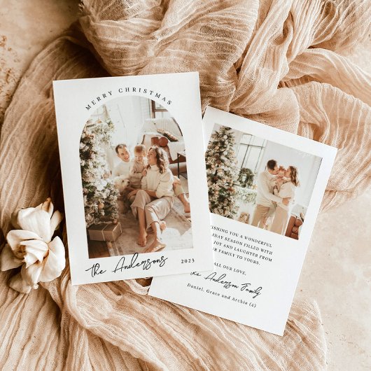 Fotokerstkaart | Moderne vakantiefotokaart Kaart