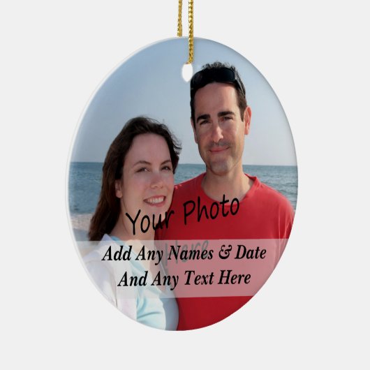 Fotokerstmis of andere feestdag keramisch ornament (Rechts)