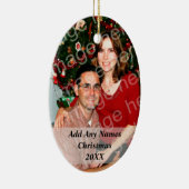 Fotokerstmis of andere feestdag keramisch ornament (Rechts)