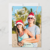 Fotokerstsieraden en helderheid feestdagenkaart (Voorkant)