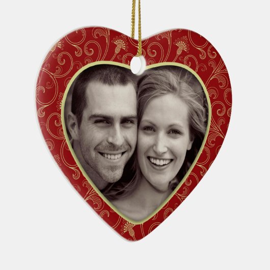 Fotokerstversiering Keramisch Ornament (Rechts)