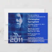 Fotoklasse 2011 Uitnodiging Sci Fi Blauw 7 toevoeg (Voorkant)