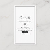 Fotoklasse moderne witte dop van 2022, maar visitekaartje (Achterkant)