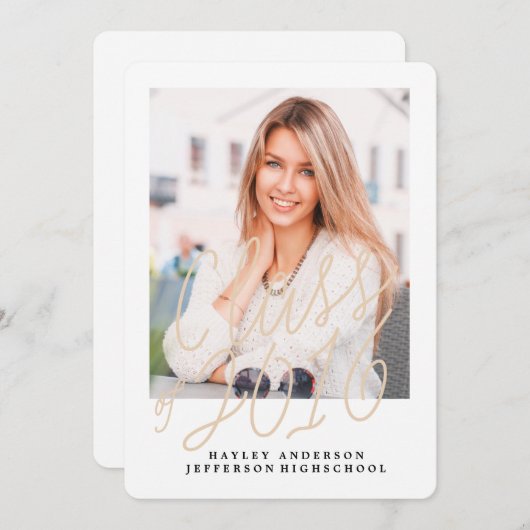 FOTOKLASSE VAN AFSTUDEREN 2016 KAART (Voorkant / Achterkant)