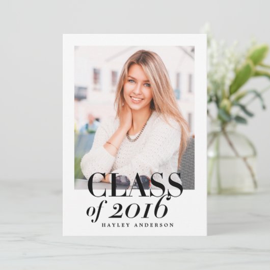 FOTOKLASSE VAN AFSTUDEREN 2016 KAART (Staand voorkant)