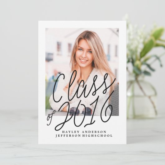 FOTOKLASSE VAN AFSTUDEREN 2016 KAART (Staand voorkant)