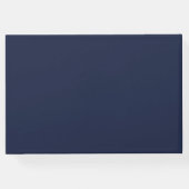 Fotoklasse van Navy Blue en Gold Gastenboek (Achterkant)
