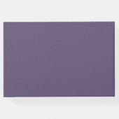 Fotoklasse van Pastel Paarse en gouden gastenboek (Achterkant)