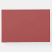 Fotoklasse van Pastel Red en Gold Gastenboek (Achterkant)