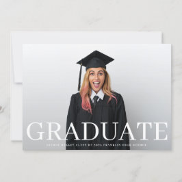 Fotoklassieker Typografie Afstuderen Aankondiging