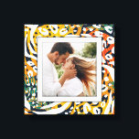 Fotokleurig dierpatroon canvas afdruk<br><div class="desc">Gemaakt om dimensionaal te kijken,  een kleurrijk wild dierenafdrukpatroon creëer een mooi lijst voor je favoriete foto op dit omwikkelde canvas. **TIP: Als het gebruiken van vierkant plaque,  zou u uw foto aan een vierkant kunnen moeten bebouwen VOORDAT het voor beste resultaten uploadt.</div>