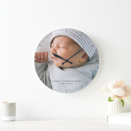 Fotoklok van pasgeboren Baby Grote Klok