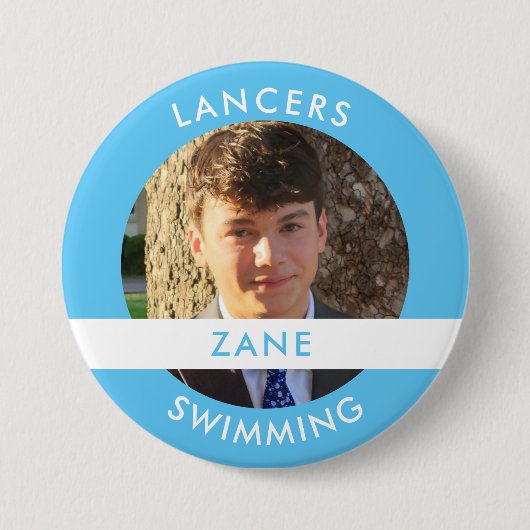 Fotoknop sport ronde button 7,6 cm (Voorkant)