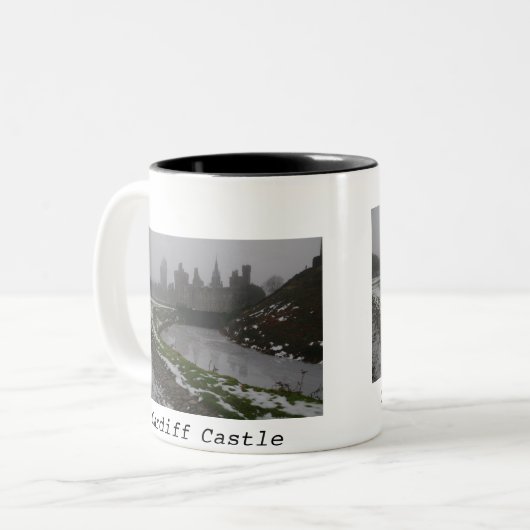 Fotokoffie-Mok Tweekleurige Koffiemok (Voorkant links)