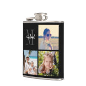 Fotokolf voor monogrammen uploaden heupfles (Links)