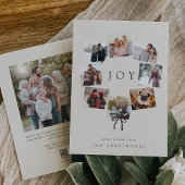 Fotokrans | Moderne minimale collage Feestdagenkaart