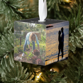 Fotokubus 4 Foto's Cube Ornament